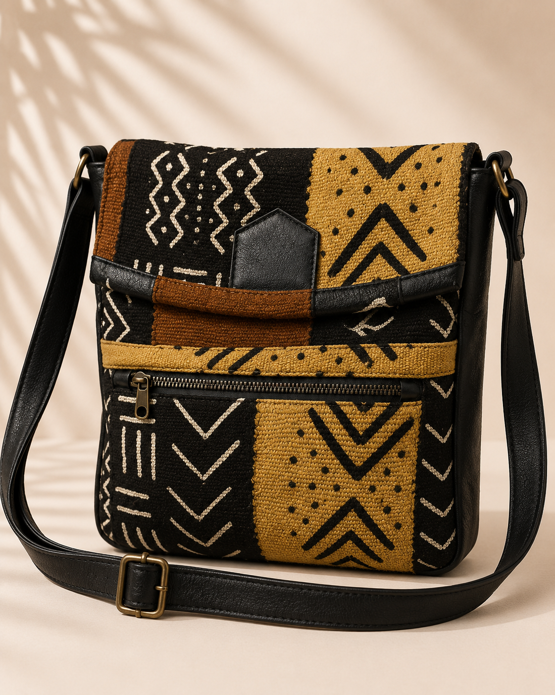 Mud Cloth Shoulder Bag *Claude Jay Designs